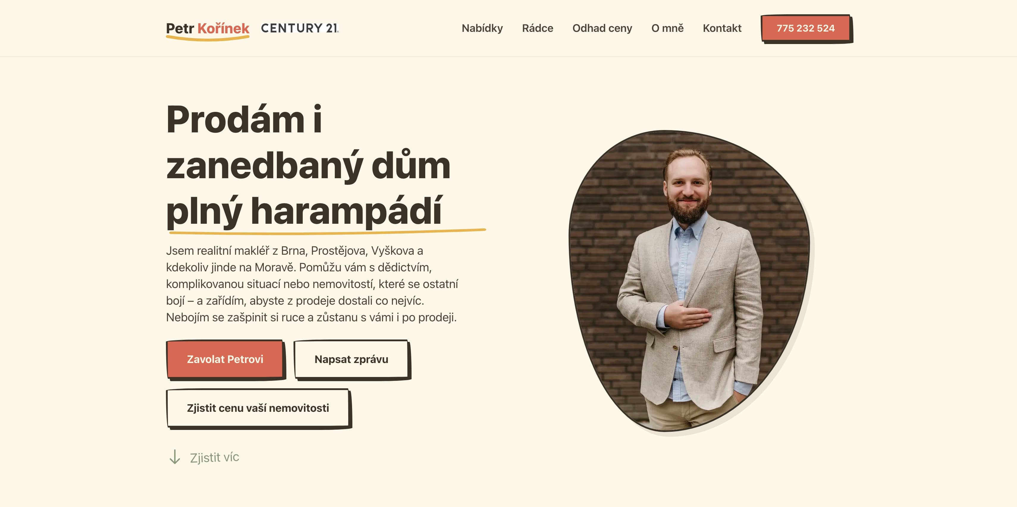 Kořínek Real: Complete Brand and Website